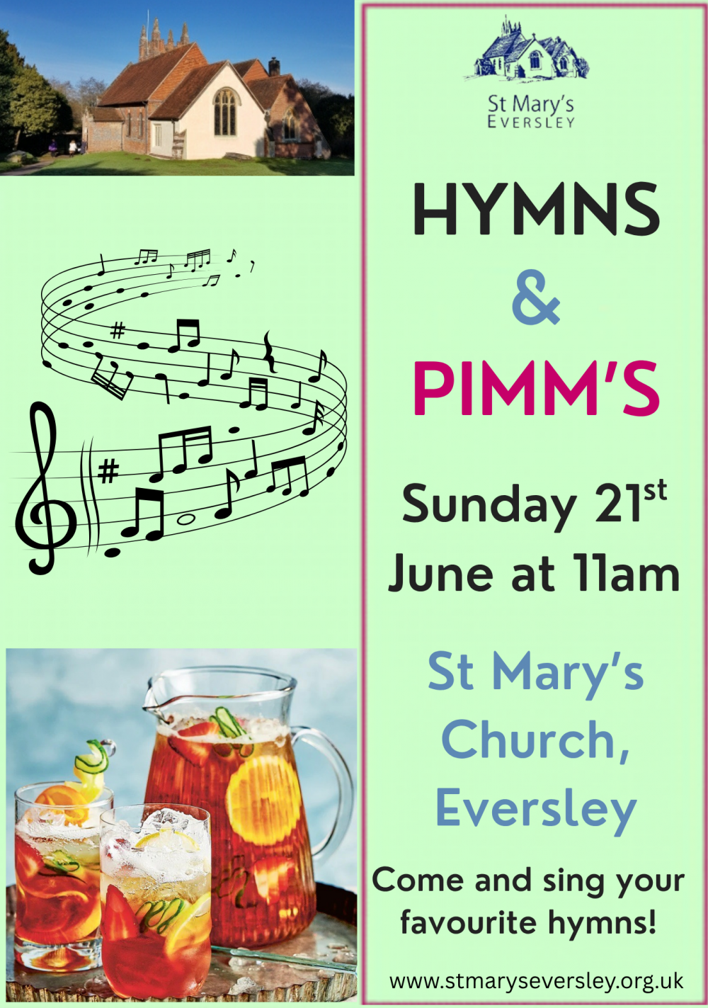 Hymns and Pimm's