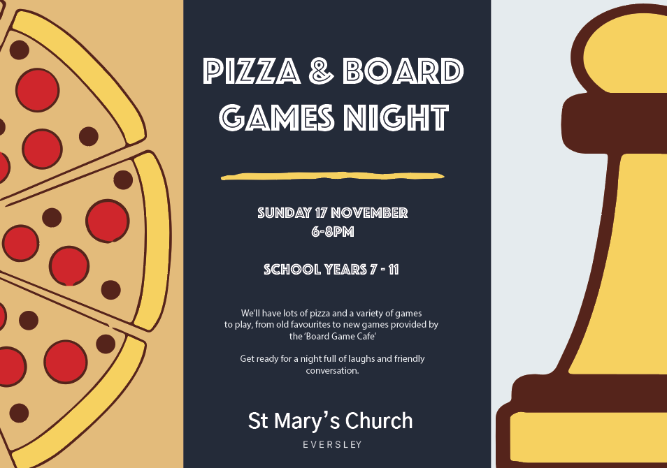 Youth Pizza and Board Games Evening